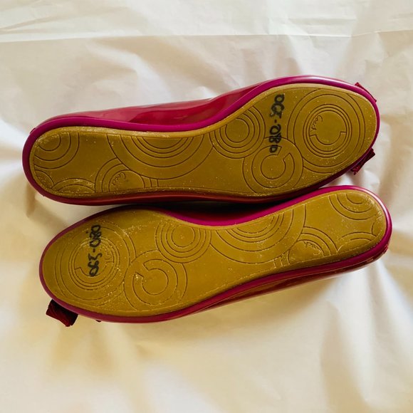 NEW! COACH POPPY CAPER EMBELLISHED WITH BOW BALLET FLATS - Picture 7 of 7